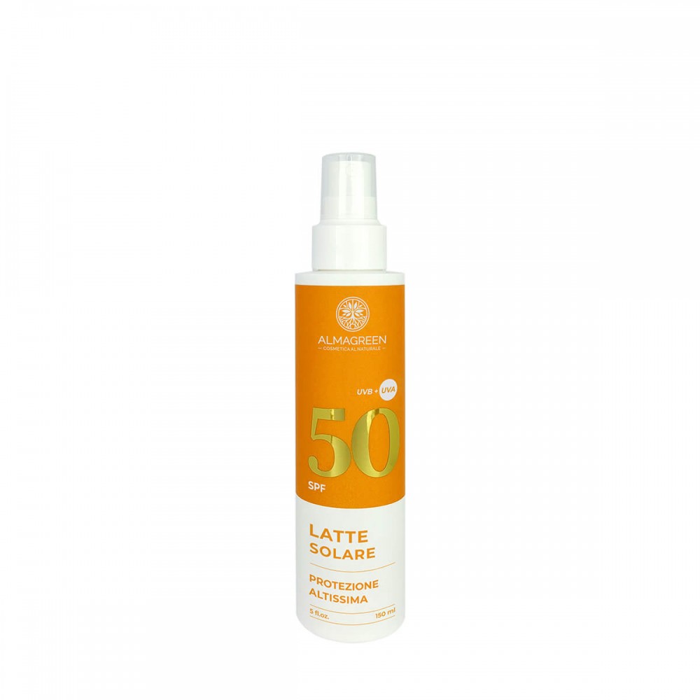 Latte Solare Spray Protezione Altissima Spf50 ALMAGREEN