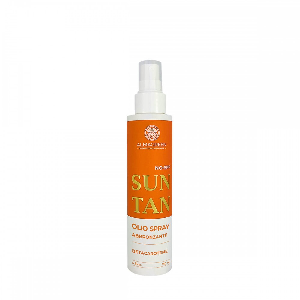 Olio Solare Abbronzante Spray Al Betacarotene Spf0 ALMAGREEN